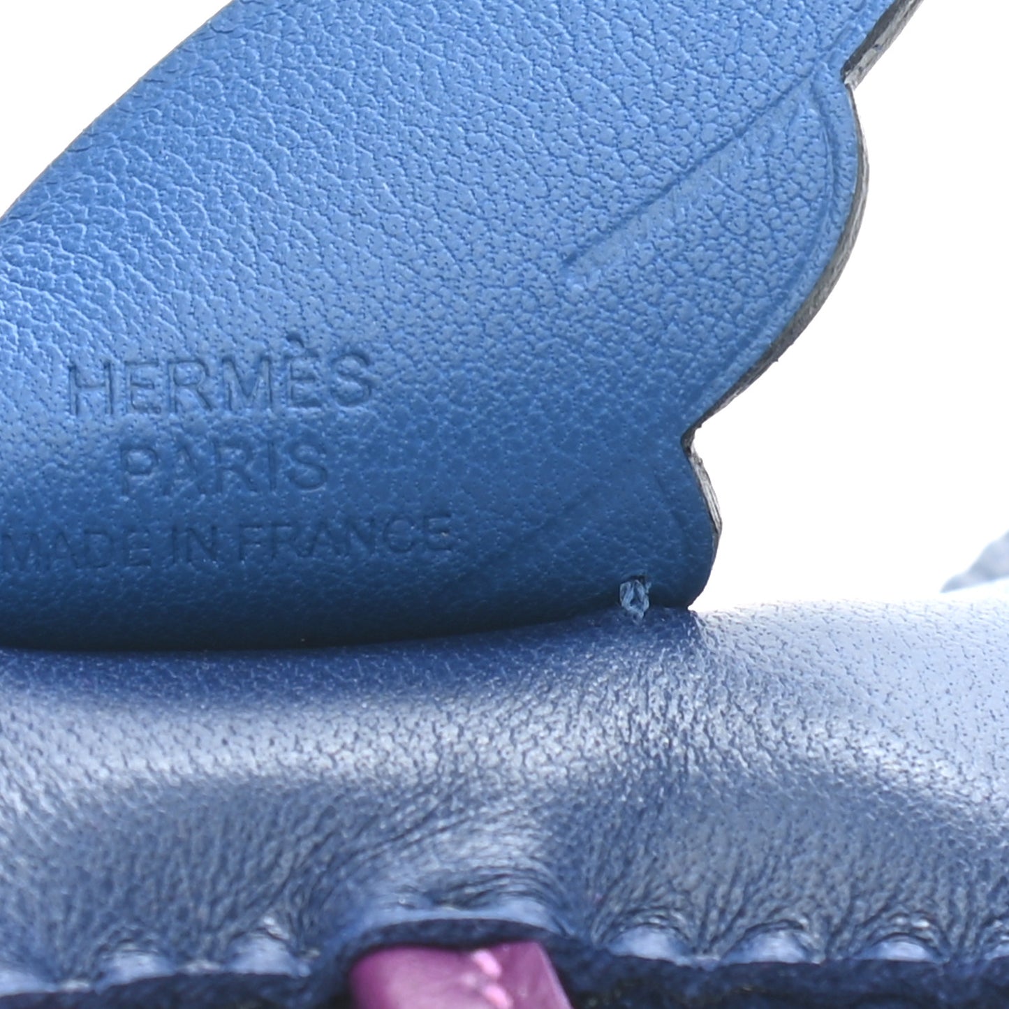 Milo Lambskin Grigri Rodeo Pegase Horse Bag Charm PM Bleu Saphir Violet Bleu France