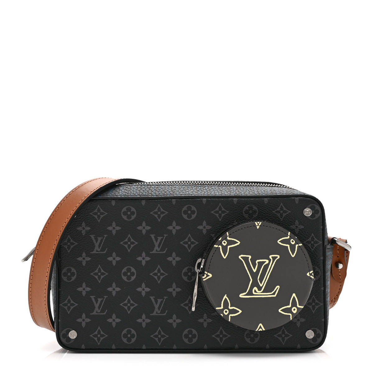 Louis Vuitton Monogram Eclipse Volga On Strap Crossbody Multicolor 1 of 9