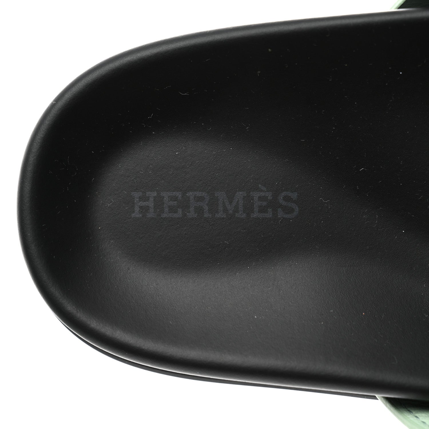 Hermes Epsom Womens Chypre Sandals 37.5 Vert Jade 7 of 8