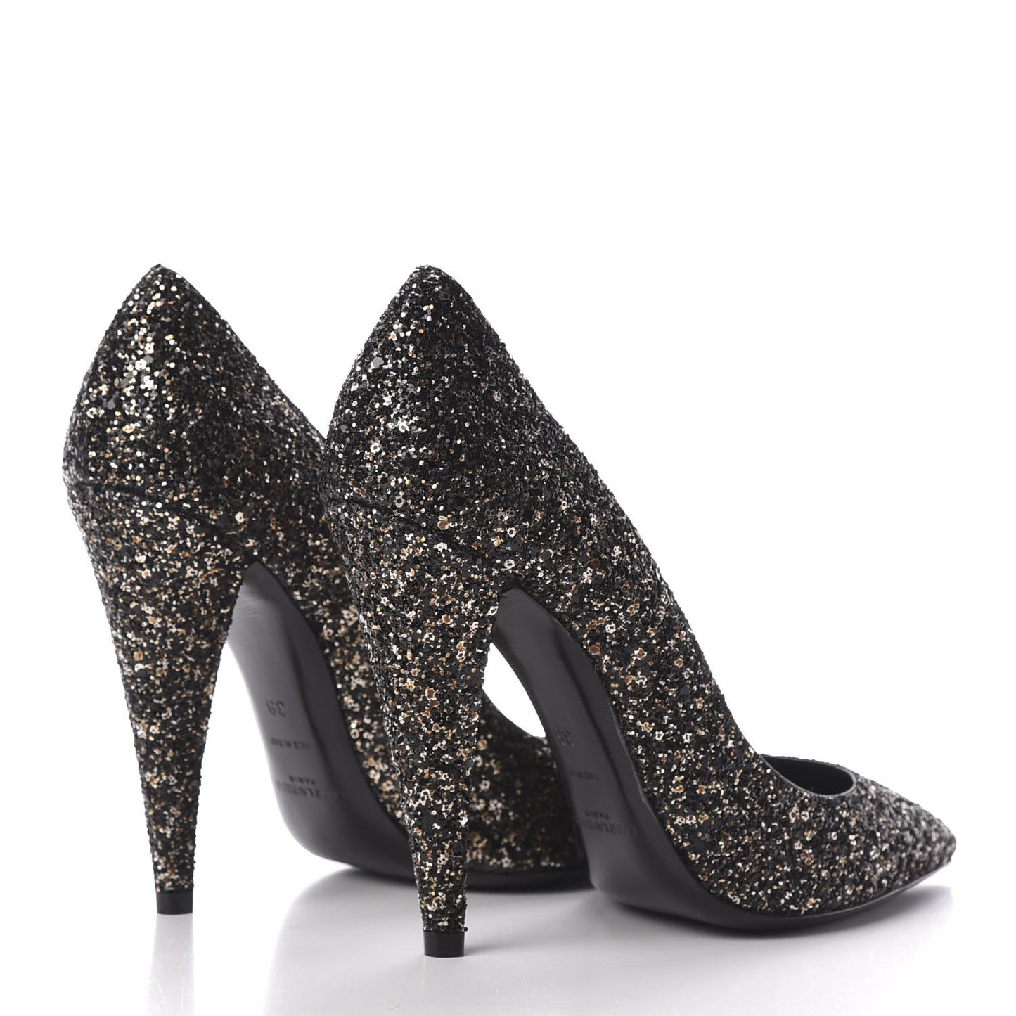 Glitter Era Pumps 38 Black Silver