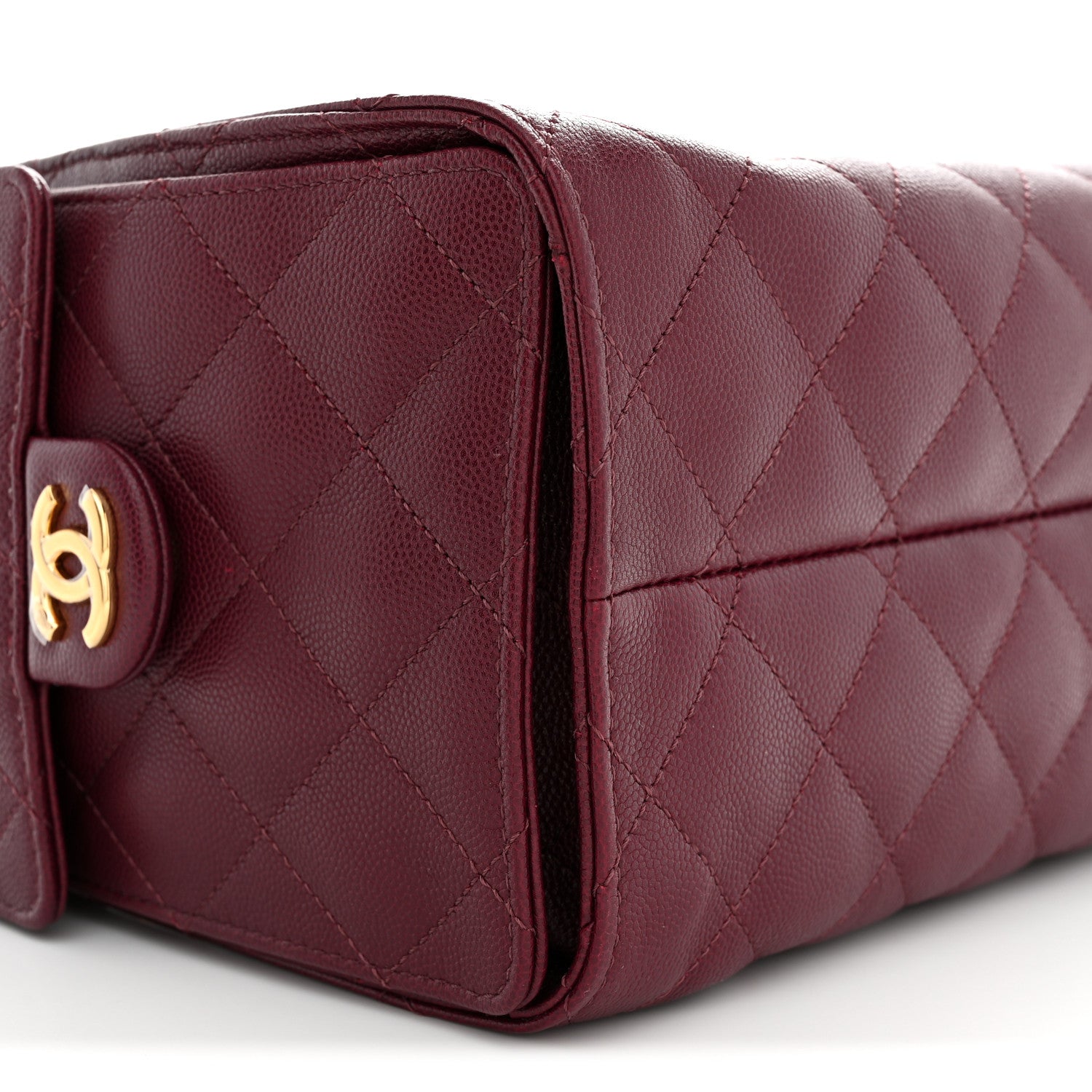 Chanel Caviar Quilted Small Chanel 25 Handbag Burgundy 9 of 11