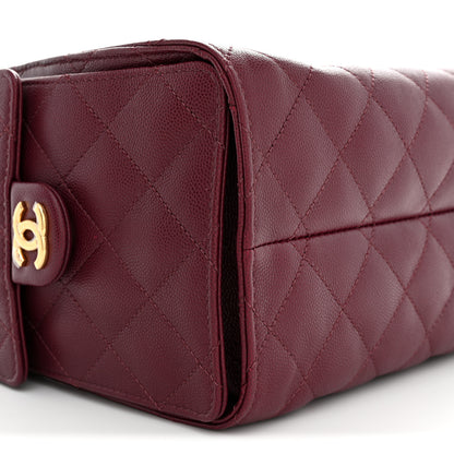 Chanel Caviar Quilted Small Chanel 25 Handbag Burgundy 9 of 11