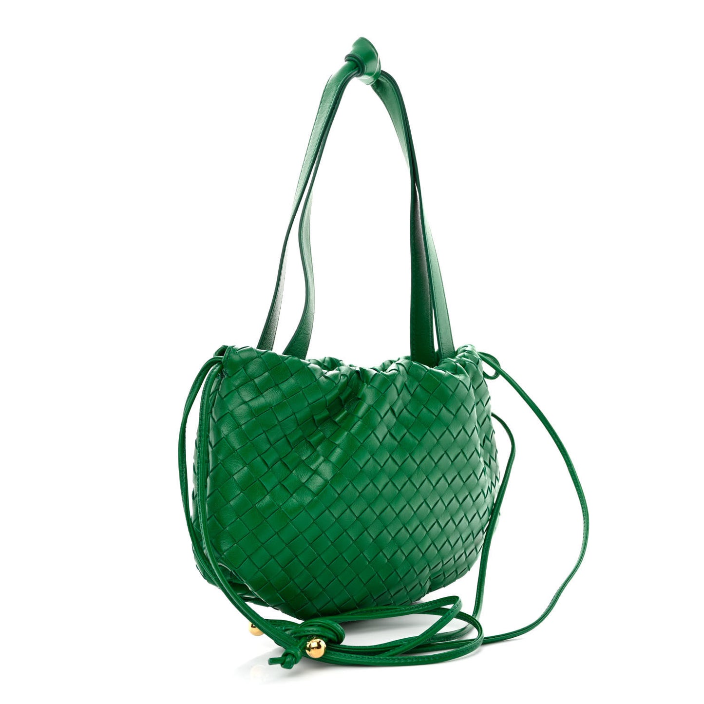 Nappa Intrecciato Small Bulb Racing Green