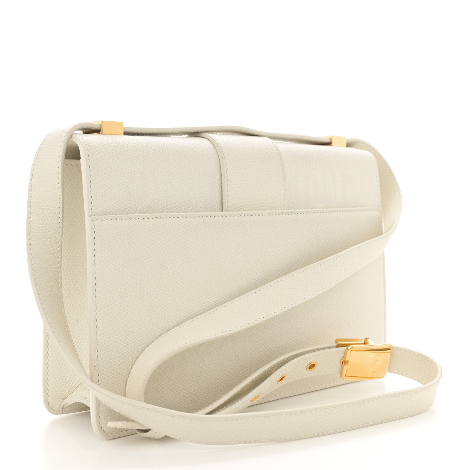 Christian Dior Grained Calfskin 30 Montaigne Flap Bag White 3 of 13