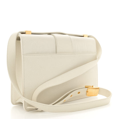 Christian Dior Grained Calfskin 30 Montaigne Flap Bag White 3 of 13