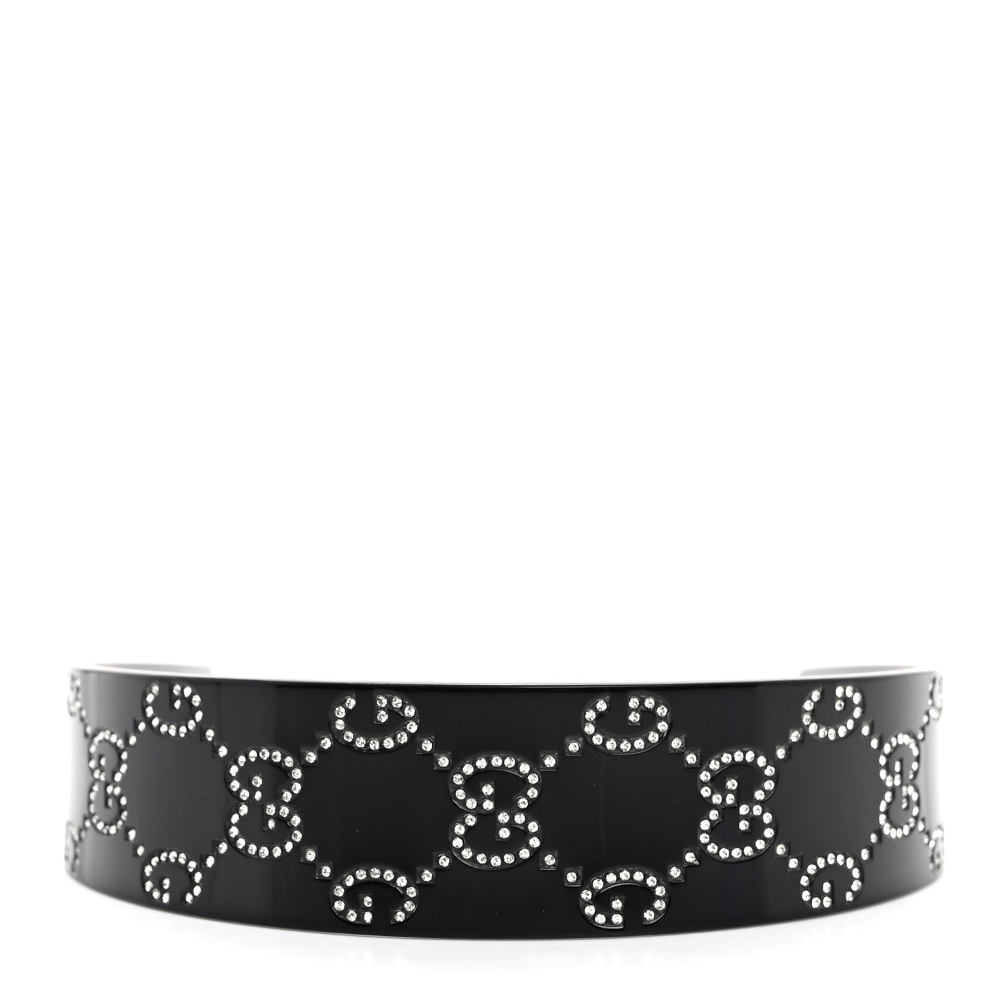 Resin GG Crystals Headband Black