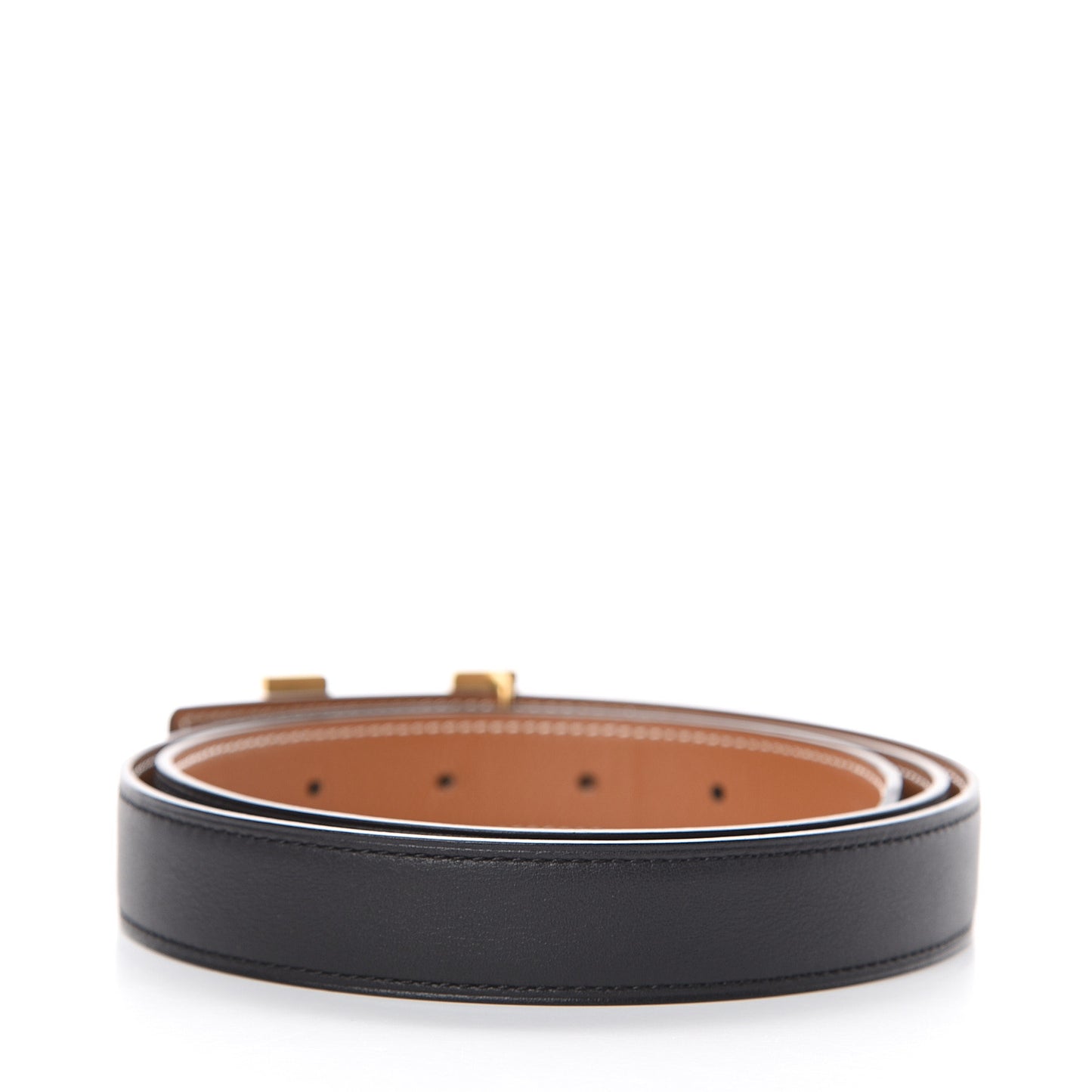 Swift Epsom 24mm Mini Constance H Belt 85 Black Gold