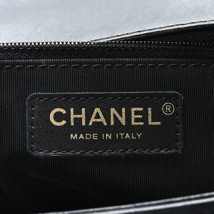 Chanel Lambskin Quilted Large Boy Flap Black 7 of 11