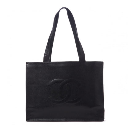 Chanel Caviar CC Tote Black 1 of 9
