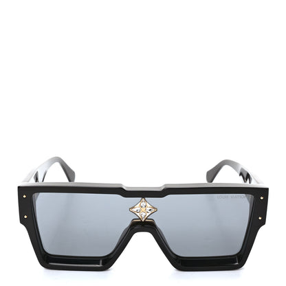 Louis Vuitton Acetate Swarovski Crystal Cyclone Sunglasses Z1547E Black 2 of 8