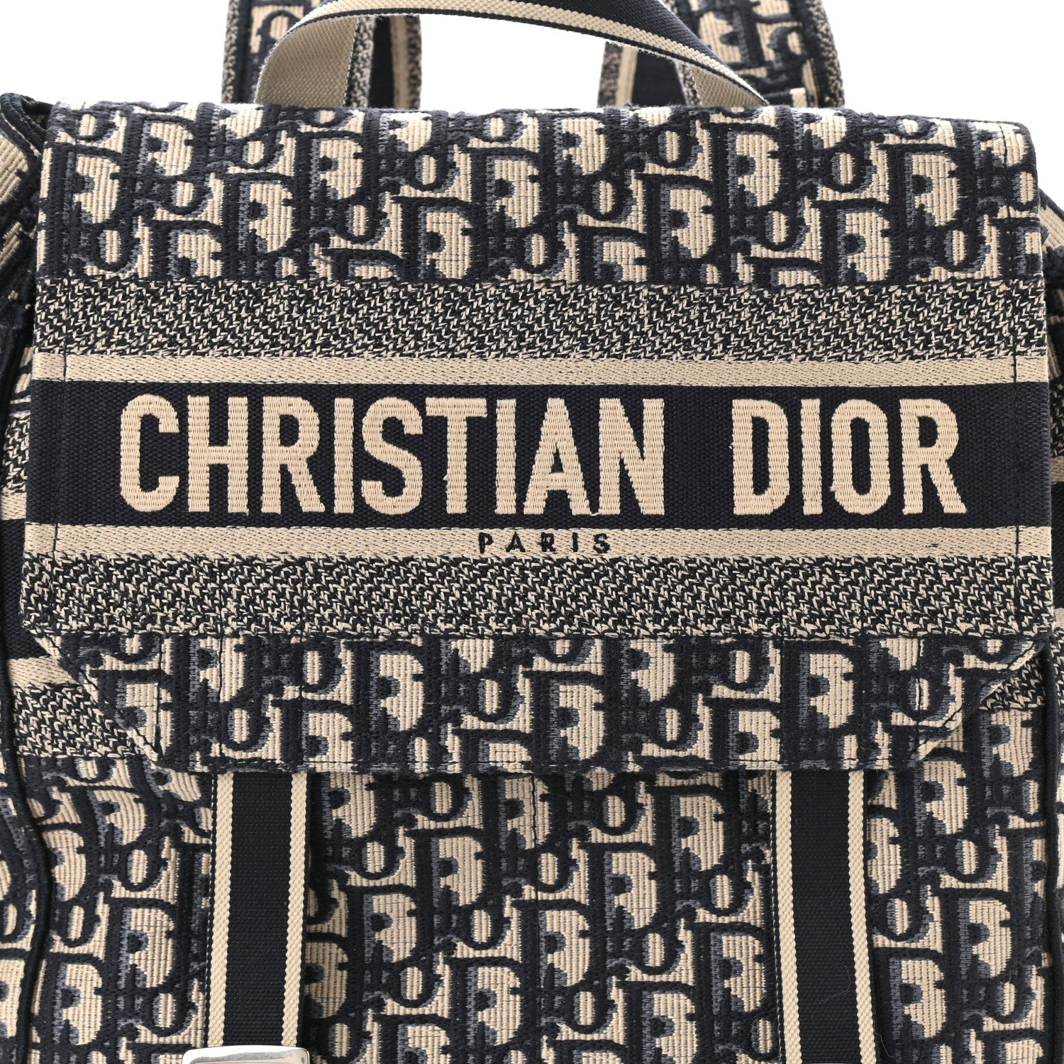 Christian Dior Oblique Backpack Blue White 6 of 8