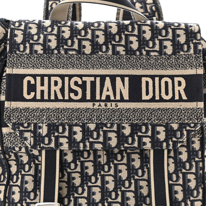 Christian Dior Oblique Backpack Blue White 6 of 8