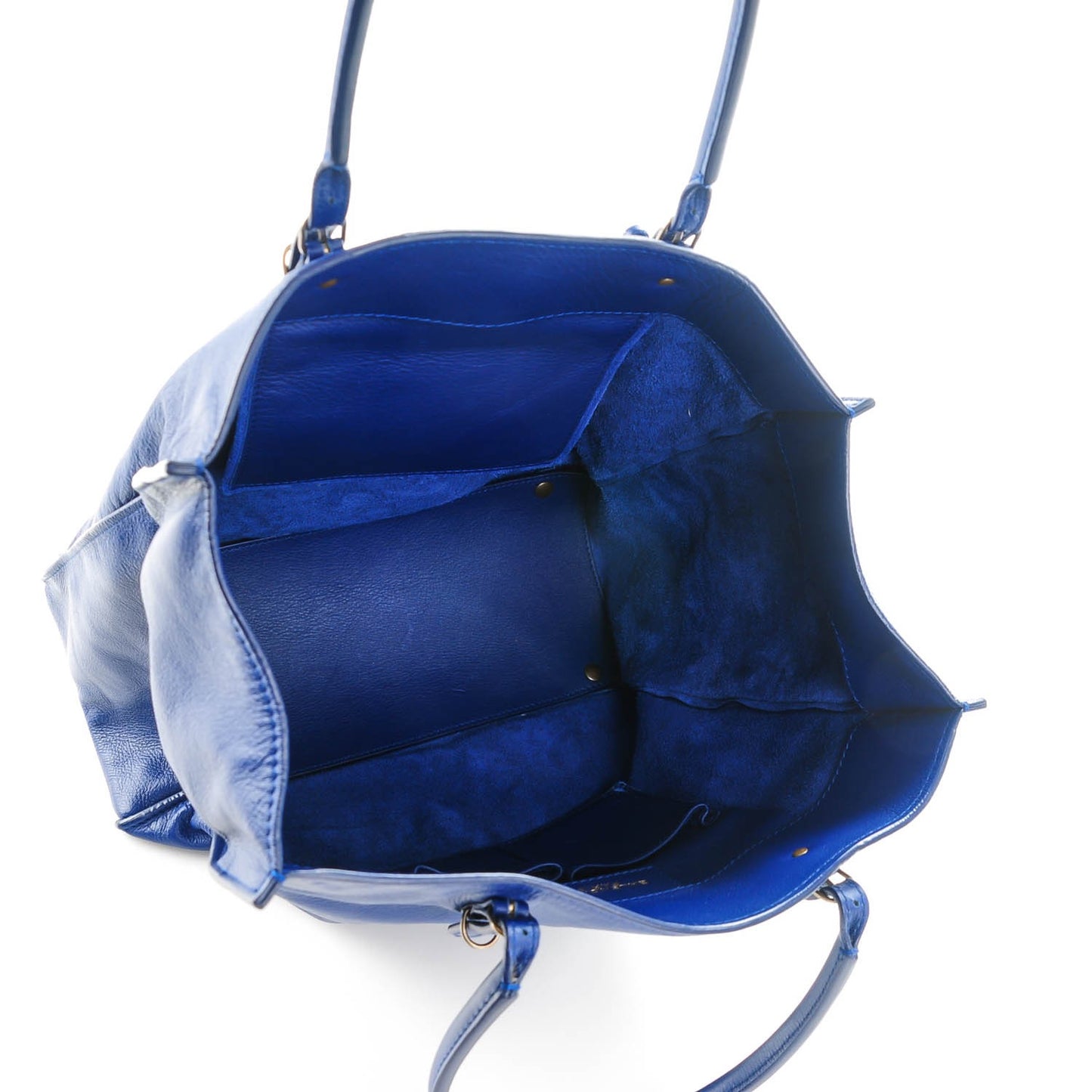 Veau Papier A5 Tote Bleu Mineral