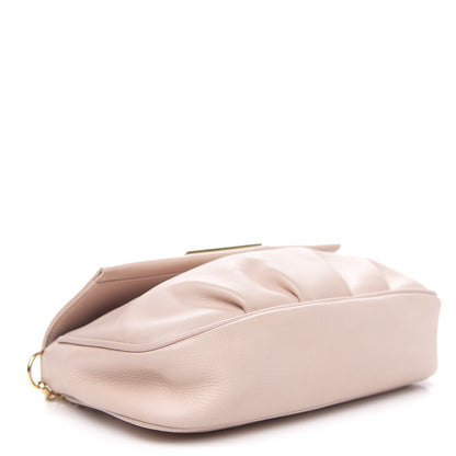 Fendi Vitello Flamingo Enamel Fendista Pouchette Crossbody Pale Pink 4 of 10