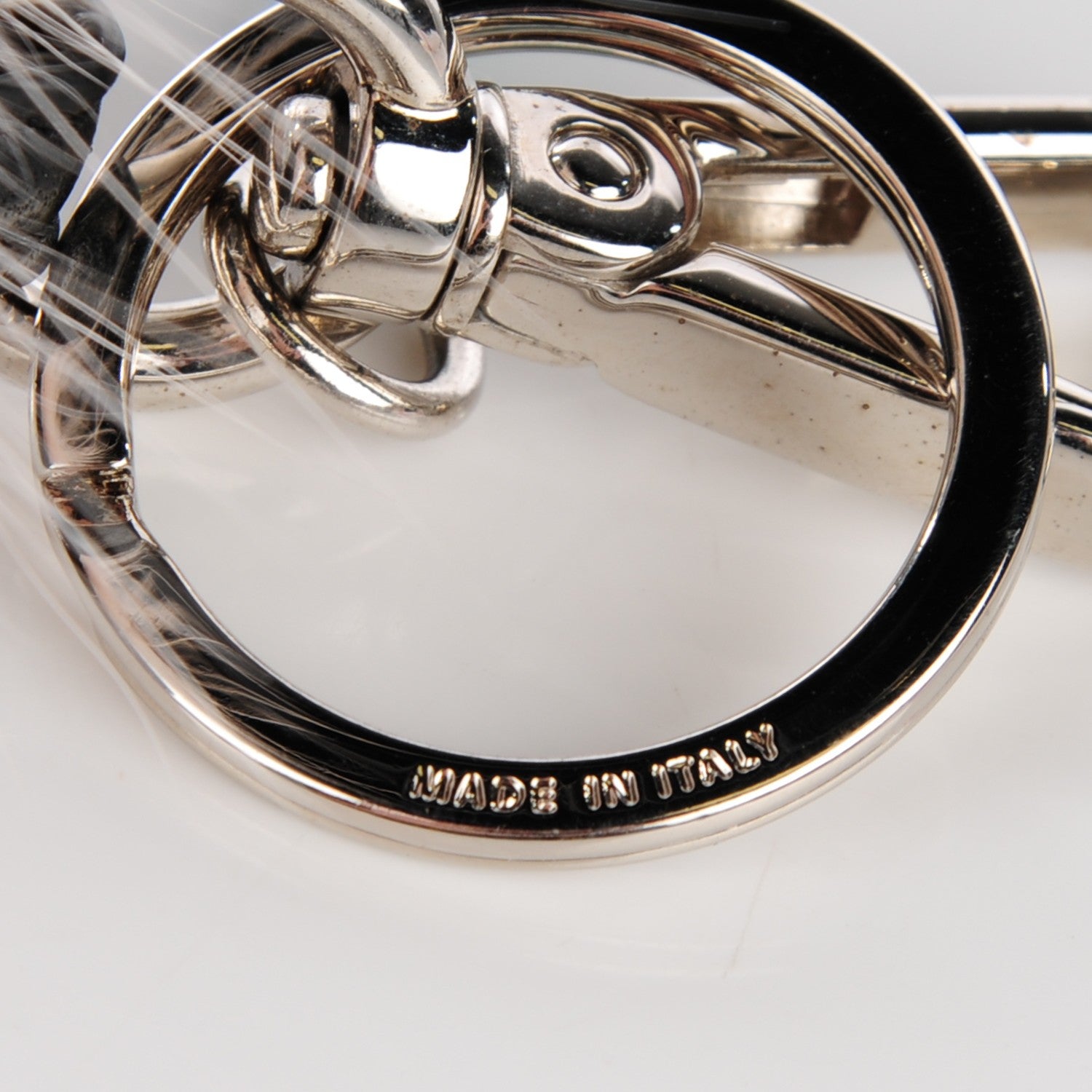 Fendi Nylon Shiny Nappa Nutria Fox Fur Monster Eyes Mini Backpack Charm Black Multicolor 8 of 8