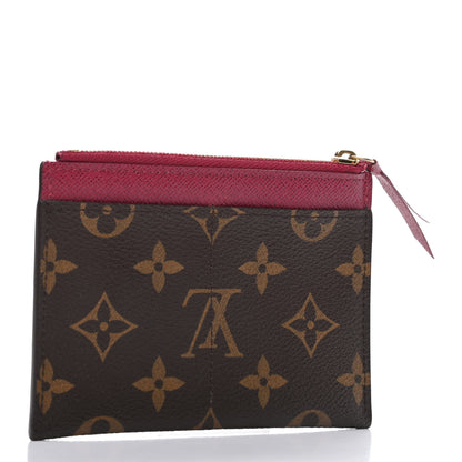 Louis Vuitton Monogram Zipped Card Holder Fuchsia 3 of 6