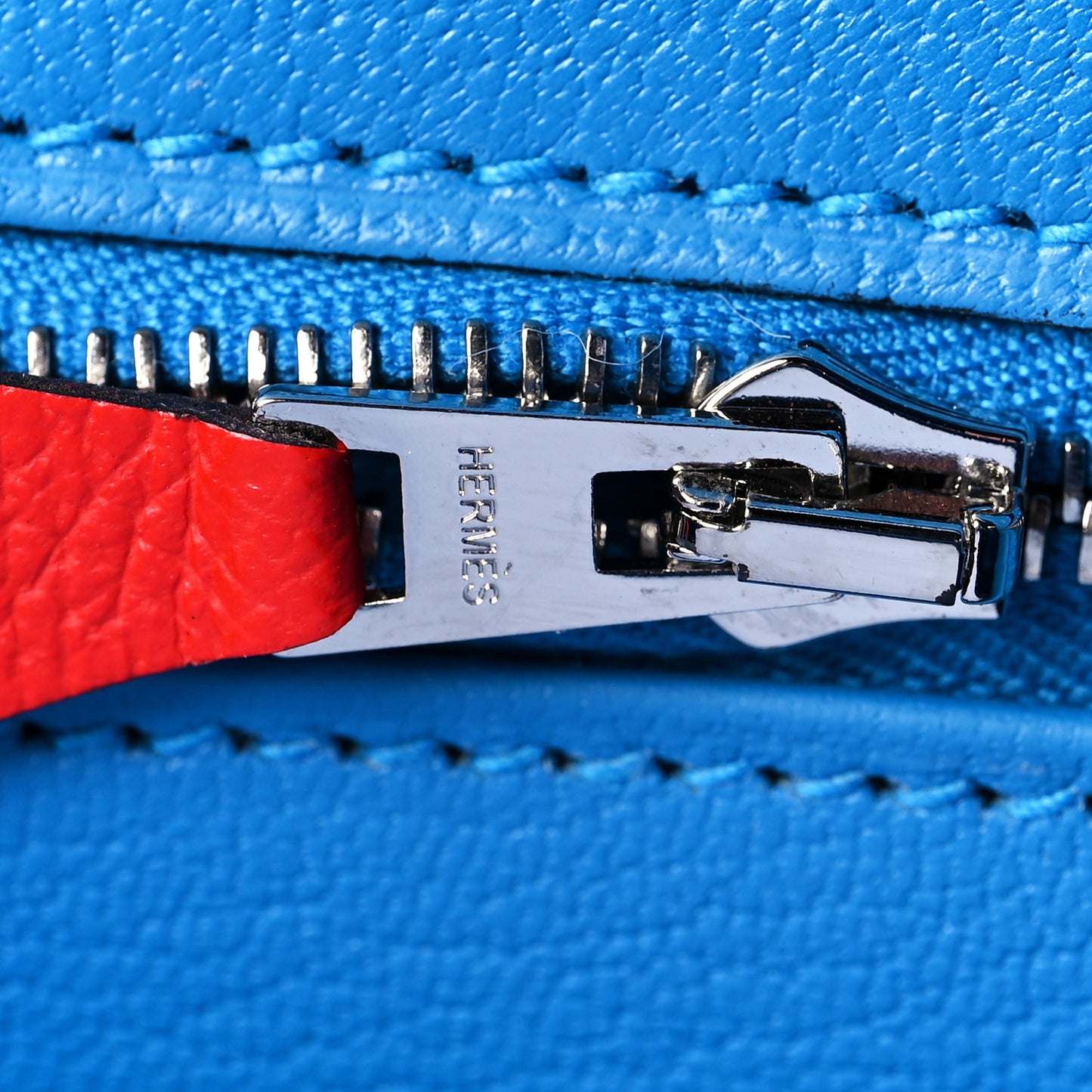 Epsom Casaque Birkin Sellier 30 Rouge Coeur Rose Extreme Bleu Zanzibar