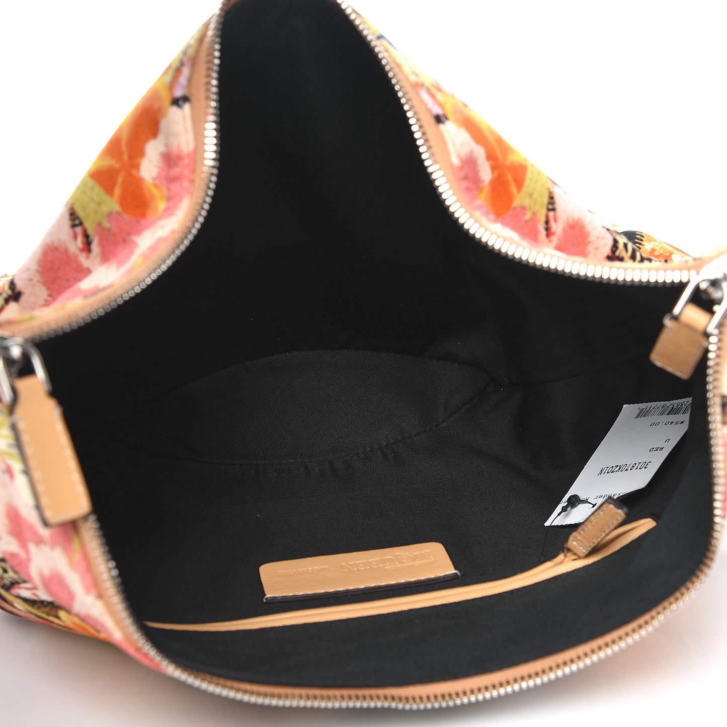 Silk Floral Print De Manta Clutch Red