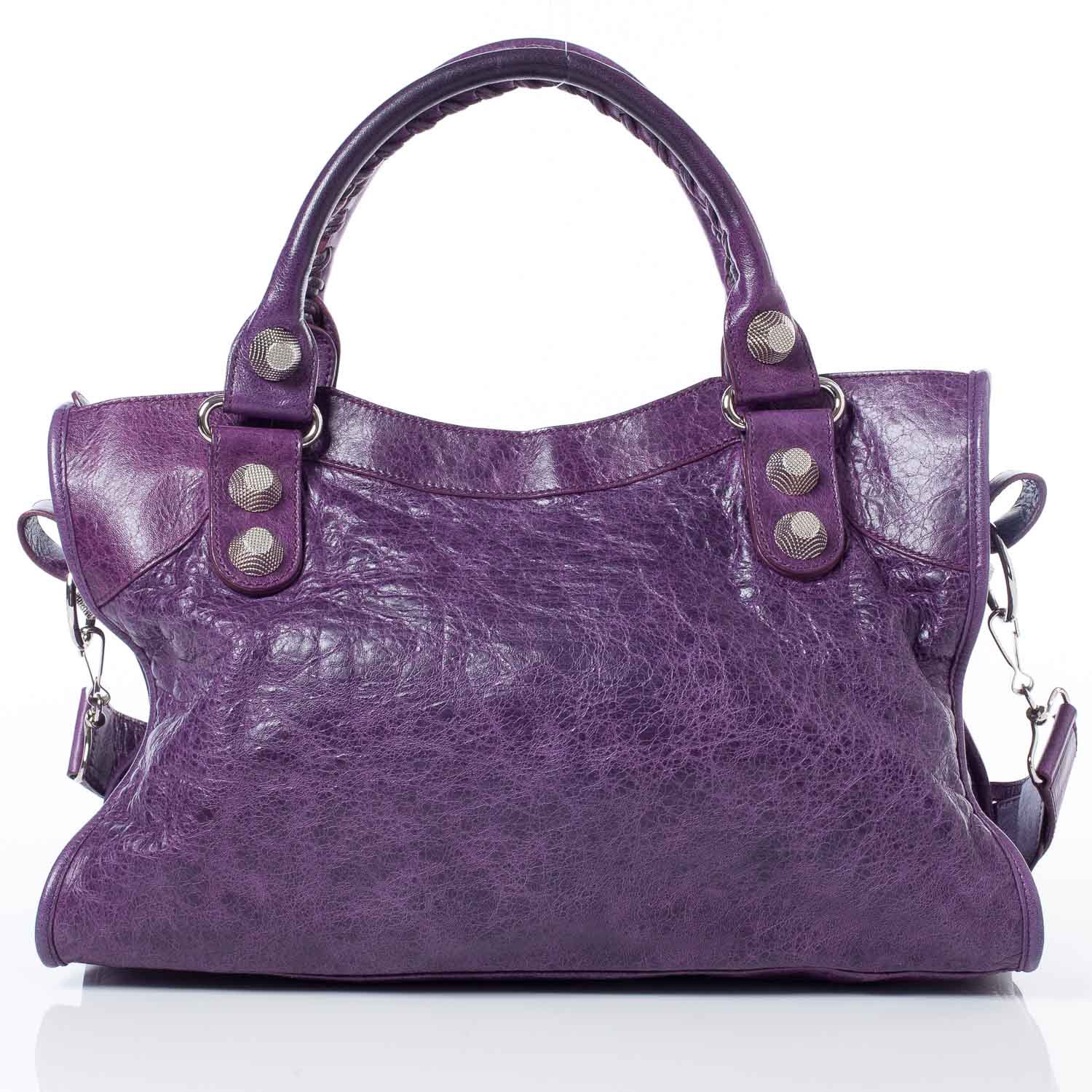Balenciaga Agneau Giant 21 Silver Hardware City Raisin Purple 5 of 10