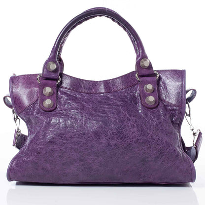 Balenciaga Agneau Giant 21 Silver Hardware City Raisin Purple 5 of 10