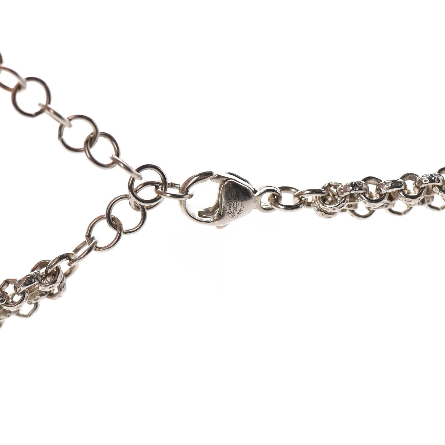 Chanel Crystal Pearl CC Chain Choker Necklace Gold 5 of 6