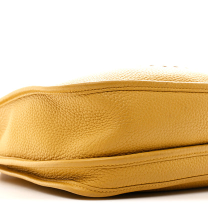 Hermes Taurillon Clemence Evelyne III PM Jaune Ambre 9 of 11