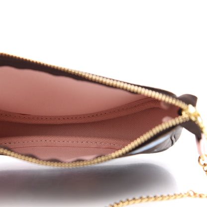 Louis Vuitton Damier Ebene 2020 Christmas Animation Big Wheel Mini Pochette Accessories Rose Ballerine 5 of 7