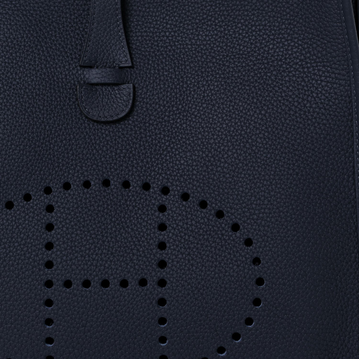 Hermes Taurillon Clemence Evelyne III PM Bleu Nuit 7 of 11
