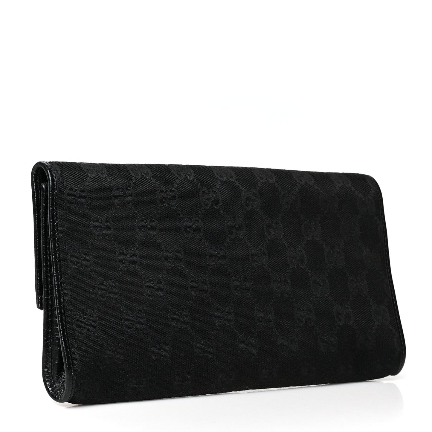 Monogram Bamboo Bar Clutch Black
