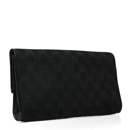 Gucci Monogram Bamboo Bar Clutch Black 3 of 9