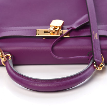 Hermes Evercolor Kelly Retourne 28 Anemone 13 of 40