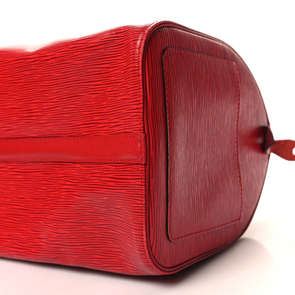 Louis Vuitton Epi Speedy 35 Castillan Red 10 of 10