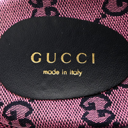 Gucci Monogram Multicolor Criss Cross Platform Slide Sandals 37.5 Pink Blue 6 of 12
