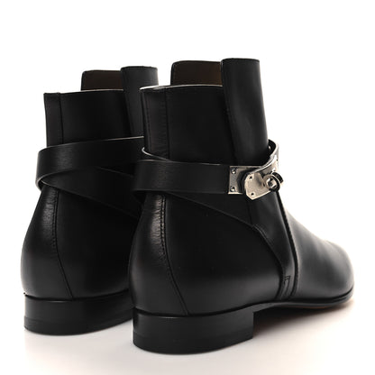 Hermes Calfskin Neo Low Boots 38.5 Black 4 of 9