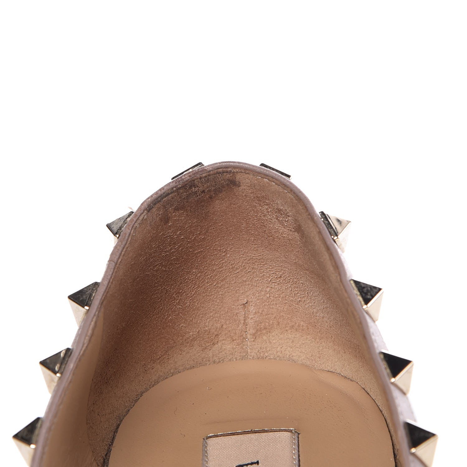 Valentino Garavani Patent Nappa Rockstud Ballerina Flats 38 Black Poudre 12 of 20