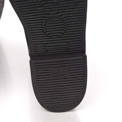Gucci Rubber Monogram Knee High Rain Boots 37 Black 11 of 12
