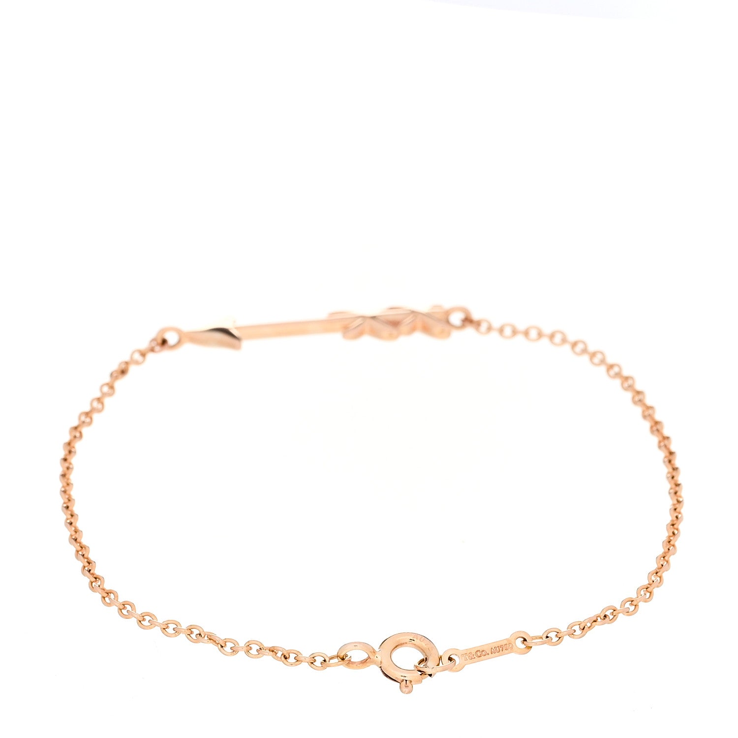 Tiffany 18K Rose Gold Paloma's Graffiti Arrow Bracelet 2 of 4