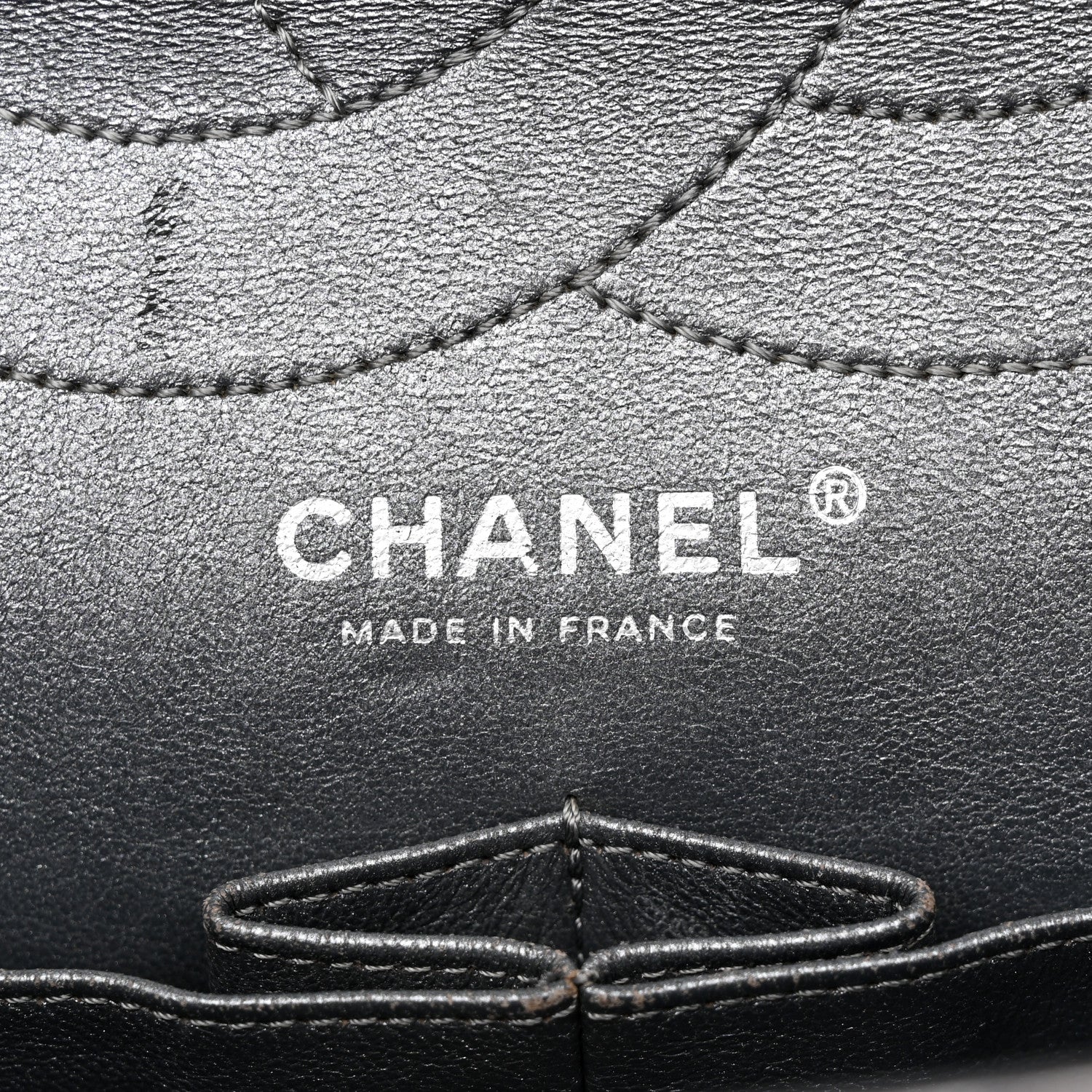 Chanel Metallic Aged Calfskin Quilted 2.55 Reissue 227 Flap Dark Silver 6 of 21