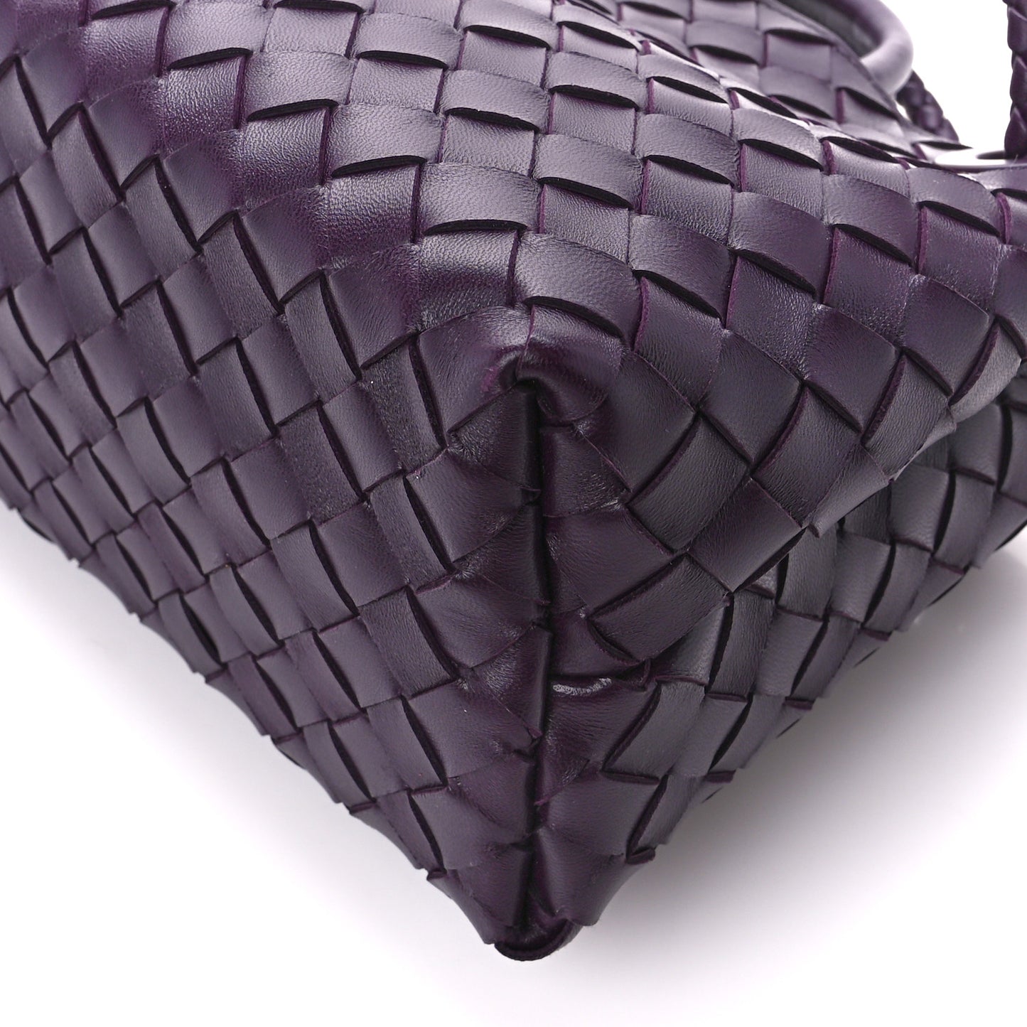 Nappa Intrecciato Small East West Andiamo Shoulder Bag Dark Mystic