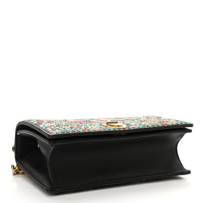 Christian Dior Calfskin Embroidered Diorama Flap Bag Multicolor 4 of 7