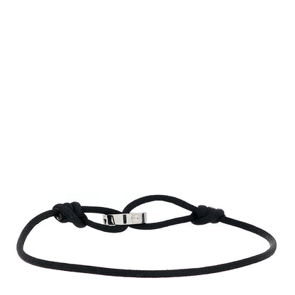 Louis Vuitton 18K White Gold Cord Empreinte Adjustable Bracelet Black 2 of 3