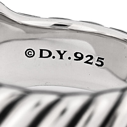 David Yurman Sterling Silver 12.5mm Sculpted Cable Contour Ring 55 7.25 4 of 5