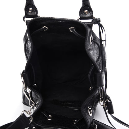 Balenciaga Agneau Giant 12 Silver Hardware Mini Pompon Black 6 of 10