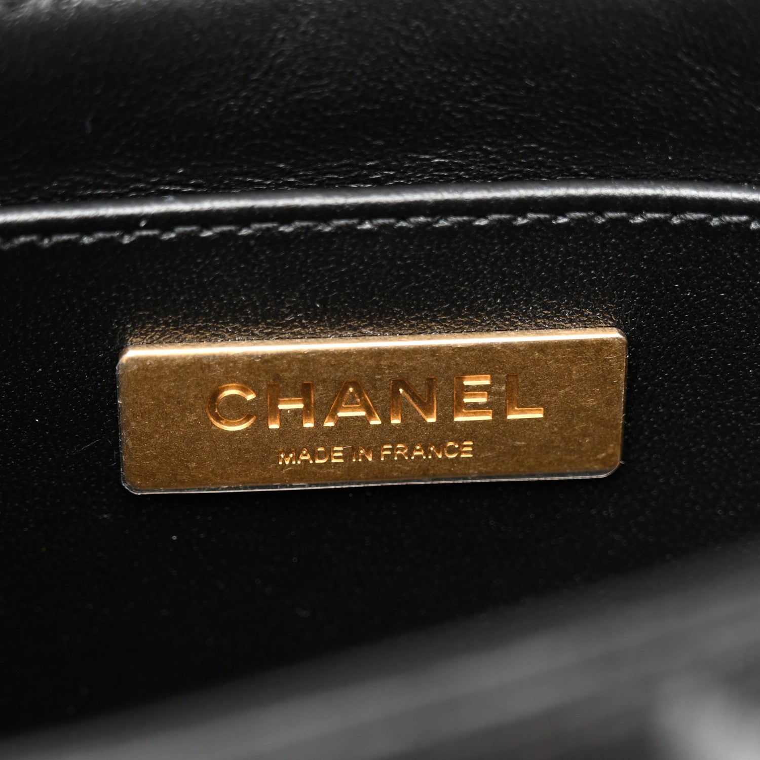 Chanel Lambskin Quilted Small Flap Top Handle Bag Black 6 of 10