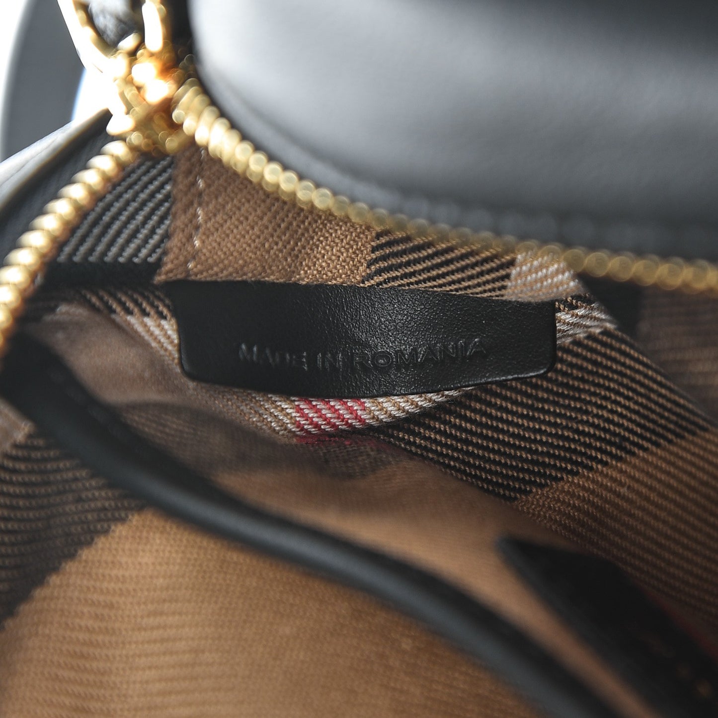 Soft Grain Calfskin Small Buckle Zip Bag Black