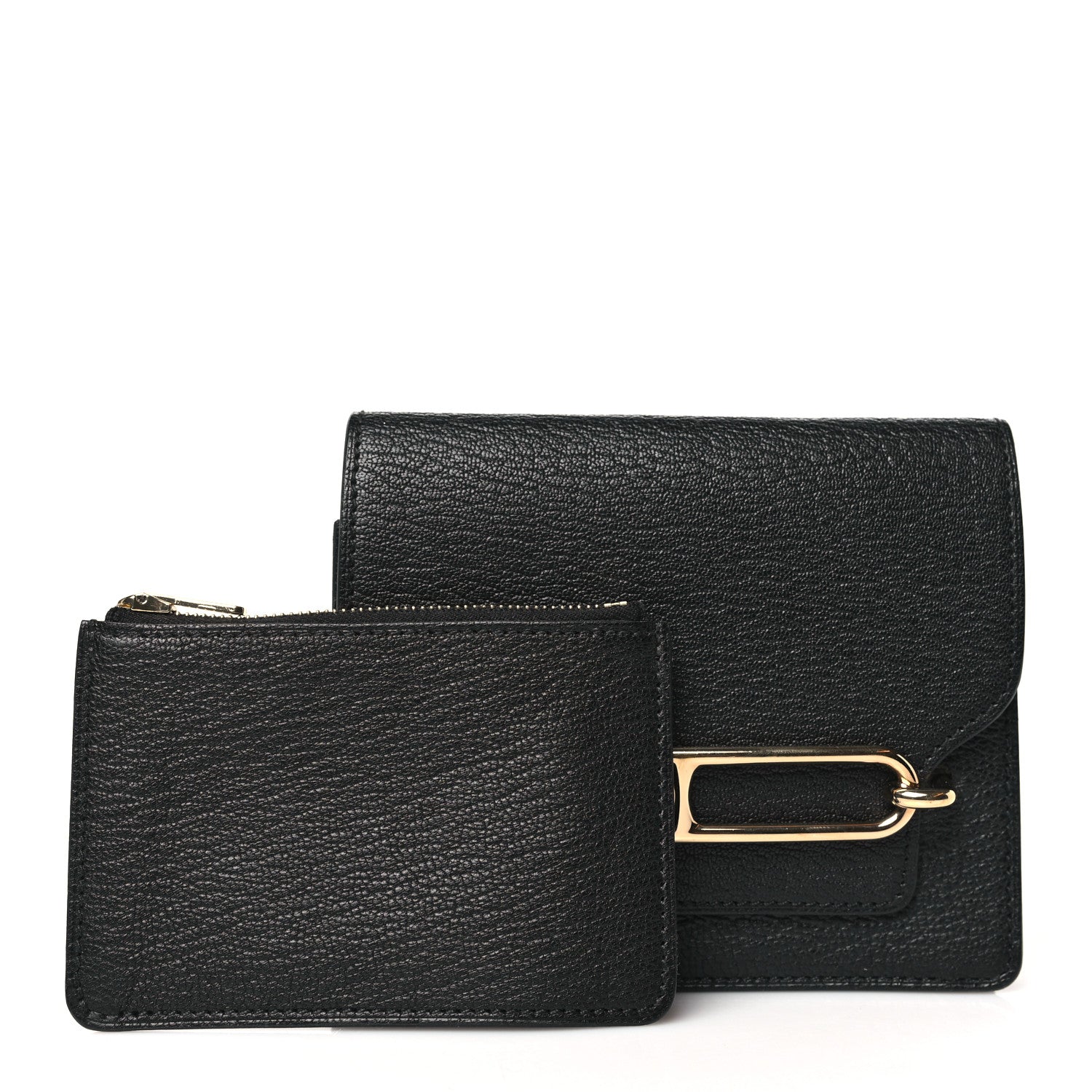 Hermes Chevre Mysore Roulis Slim Wallet Black 3 of 8