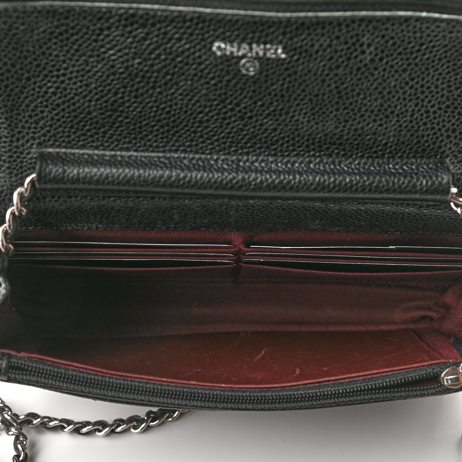 Chanel Caviar Quilted Wallet On Chain WOC Black 5 of 10