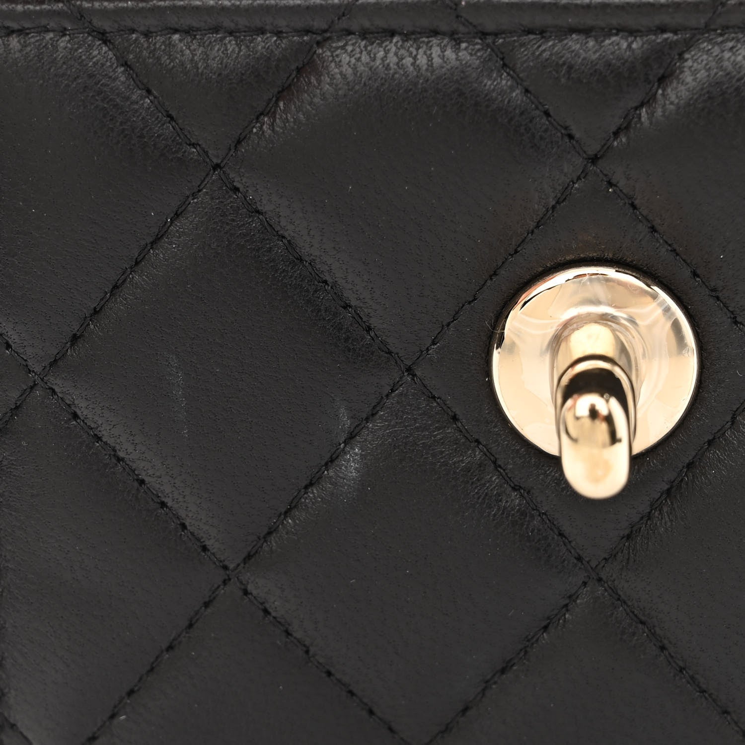 Chanel Lambskin Quilted Mini Trendy CC Chain Wallet Black 10 of 11