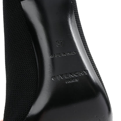 Givenchy Knit Fabric Show Lace-Up Mules 37 Black 7 of 10