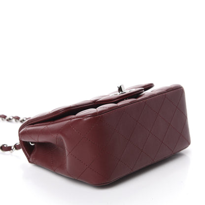 Chanel Lambskin Quilted Mini Square Flap Burgundy 4 of 10